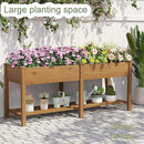 GHWIE Raised Garden Bed with Shelf,Elevated Wooden Planter Box with Legs,Garden Planter for Backyard, Patio, Balcony by GreenHaven Gardens