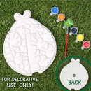 Creative Roots Mosaic Ladybug Stone, Includes 7-Inch Ceramic Stepping Stone & 6 Vibrant Paints, DIY Garden Stepping Stone Kit for Kids Ages 6+ by TinyTreasures Baby Boutique