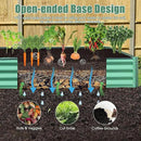 Domi Galvanized Raised Garden Bed, Outdoor Planter Garden Boxes Large Metal Planter Box for Gardening Vegetables Fruits Flowers, Green (8x4x1ft) by GreenHaven Gardens