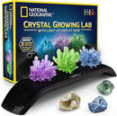 National Geographic Crystal Growing Kit - 3 Vibrant Colored Crystals to Grow with Light-Up Display Stand, Science Toy for Girls and Boys Ages 8-12, Includes 3 Gems, Cool STEM Gift (Amazon Exclusive) by TinyTreasures Baby Boutique