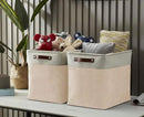 DECOMOMO Extra Large Storage Baskets 54.5L Fabric Storage Bins for Organizing Linen Closet, Toys, Nursery (Beige and White, XXXL - 3 pack) by CozyNest Decor