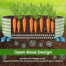 5x2x1.4 Ft Raised Garden Bed, Planter Box Outdoor with Rubber Edge Zinc-Aluminum-Magnesium Stainless Steel Durable Metal Garden Beds Kit for Vegetables, Flowers, Herbs and Succulents, Light Green by GreenHaven Gardens