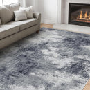 AMADA HOMEFURNISHING 6x9 Washable Area Rug, Modern Abstract Living Room Rug with Non-Slip Backing & Short Pile, Large Rug with Abstract Pattern for Living Room, Bedroom and Dinning Room, Grey by TinyTreasures Baby Boutique