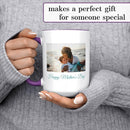 Personalized Coffee Mug, Custom Photo Text 15 Oz Ceramic Mug, Customized Picture Name Tea Cup, Unique Gift Idea, Taza Cafe Personalizadas Fotos, Cute Custom Gifts Mom Women Men, Mother's Day, Purple by TinyTreasures Baby Boutique