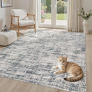 Area Rug for Living Room: 5x7 Washable Neutral Abstract Modern Soft Rugs Non Slip Indoor Floor Stain Resistant Carpet for Bedroom Dining Room Office Nursery - Gray by TinyTreasures Baby Boutique