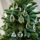 H&D Pack of 12 Clear Crystal Chandelier Lamp Lighting Drops Pendants Balls Prisms Hanging Glass Prisms Parts Suncatcher Home/House Decor by GreenHaven Gardens