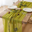 3pcs Moss Green Cheesecloth Table Runner Gauze 120 Inch 10 FT Rustic Boho Cheese Cloth Runner for Wedding Baby Shower Bridal Shower Birthday Party Long Sheer Home Decorations by CozyNest Decor