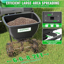 200LB Tow Behind Broadcast Spreader, Fertilizer Spreader Holds up to 550 lbs with 13" Pneumatic Tires and Adjustable Flow Control Lever,for Fertilizer, Grass Seed, Salt, Ice Melt, Lawn by GreenHaven Gardens