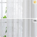 MYSKY HOME Natural Linen Living Room Curtains, Soft Cotton Blend Semi Sheers Light Filtering Back Tab Privacy Drapes for Patio Pergola Gazebo Nice Vertical Elegant Style, 100 x 95 Inches, 1 Panel by CozyNest Decor