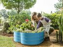 Galvanized Raised Garden Beds Outdoor // Planter Raised Beds for Gardening, Vegetables, Flowers // Large Metal Garden Box (Teal) // Tool-Free Assembly by GreenHaven Gardens