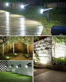 Biling Solar Spot Lights Outdoor, 2-in-1 Solar Landscape Lights 12 LED Bulbs Solar Powered Lights IP67 Waterproof Adjustable Wall Light for Patio Pathway Yard Garden Driveway Pool - White(6 Pack) by GreenHaven Gardens