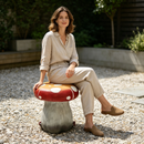13.4' Oversized Mushroom Statue Stool by HouseOfZazla