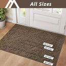 COSY HOMEER-Door-Mat-Non-Slip-Entryway-Rug 24”x36” Absorbent Welcome Mats Washable Dirt Trapper Door Mat Entrance Floor Mats for Front Back Doormats and Wet Shoes,Brown by CozyNest Decor