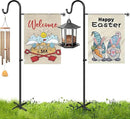 XDW-GIFTS Garden Flag Stand, Sturdy 2-Pack Flag Pole Holder with Shepherd Hook for Yard Decorations Outdoor Garden Flag Holder for 28''x40'' Flags 60 in Heavy Duty Yard Flag Post Stake (Without Flag) by GreenHaven Gardens