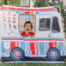 Melissa & Doug Fabric Double-Sided Food Truck Play Tent - Ice Cream and BBQ Role Play Toy Food Truck Tent, for Kids Ages 3+ by TinyTreasures Baby Boutique