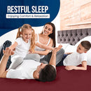 Utopia Bedding Waterproof Mattress Protector Queen Size, Premium Terry Mattress Cover 200 GSM, Breathable, Fitted Style with Stretchable Pockets (Burgundy) by TinyTreasures Baby Boutique