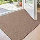 LUMI Indoor Door Mat 32"x47", Ultra Thin Low Profile Non-Slip Doormat for Home Entrance, Absorbent & Stain-Resistant Welcome Mats, Washable Entryway Mat for Front Door, Patio, Porch, Camel by CozyNest Decor