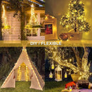 JMEXSUSS 2 Pack Solar String Lights Outdoor Waterproof, Each 33FT 100 LED Warm White Christmas Lights, Waterproof 8 Modes Copper Wire Solar Fairy Light for Outside Patio Tree Yard Garden Decorations by GreenHaven Gardens