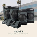 Retrospec Knee Pads, Elbow Pads & Wrist Guards for Men, Women & Kids - Protective Gear for Skateboarding, Roller Skate, Rollerblade, BMX & Scooter - Multi Sport Pad Set by TinyTreasures Baby Boutique