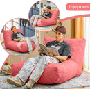 Bean Bag Chair Lazy Bean Bag Sofa, Floor Beanbag Chairs with Stuffed High-Density Foam, Memory Foam Bean Bag Sofa for Living Room, Bedroom and Office by TinyTreasures Baby Boutique