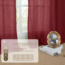 LAMIT Burgundy Red Linen Curtains 72 Inch for Living Room, Bronze Grommet Linen Textured Christmas Curtains Light Filtering Drapes for Bedroom/Dining Room, Set of 2, 52 x 72 Inch by CozyNest Decor