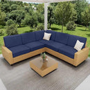 hyha Waterproof Couch Cushion Covers for Pets, Non Slip Sofa Seat Cover for Dogs Washable, Soft Thick Stretch Jacquard Fabric, Sofa Slipcovers with Elastic Bottom (1 Piece for Medium, Navy) by CozyNest Decor