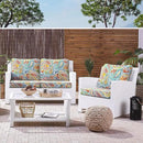 LVTXIII Outdoor Deep Seat Cushion 24"x24"x4" Patio Seat and Back Cushion Set Seasonal Chair Cushion for Dining Arm Chairs, Wicker Chairs and Garden Furniture Decoration, Paisley Multi by GreenHaven Gardens