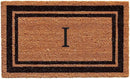 Calloway Mills 152963672 Black Border 36" x 72" Monogram Doormat Letter (I) by CozyNest Decor