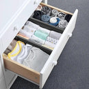 Utoplike 4 pcs Bamboo Kitchen Drawer Dividers Large, Adjustable Black Drawer Organizers, Spring Loaded, Works in Kitchen, Dresser, Bathroom, Bedroom, Drawer, Desk, 2.4" H by CozyNest Decor
