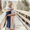 Hip Baby Wrap Ring Sling Baby Carrier for Infants and Toddlers - 100% Soft Cotton Baby Wraps Carrier for Babies 8-35 lbs - Perfect Baby Shower Gifts Moms and Dads - Nursing Cover (Mediterranean) by TinyTreasures Baby Boutique