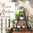 Plant Stand Indoor Plant Shelf Outdoor bamboo Plant Rack, 3 Tiers Ladder Plant Holder Flower Stand for Living Room Balcony Garden Patio,Living Room Boho Home Decor for Gardening Gifts (Brown) by GreenHaven Gardens