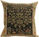 Charlotte Home Furnishings Throw Pillow Covers, Decorative Boho Pillow Covers for Couch, Living Room, Black Tree Square Cushion Cases 18x18 in, European Cotton Jacquard Woven for Cozy Bedroom Decor by CozyNest Decor