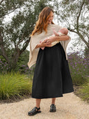 We are Amma | The Cocoon™ - Newborn Essentials Must Haves: Nursing Cover for Breast Feeding Essentials | Nursing Sweater Used as Breastfeeding Cover (Natural, Plus Size) by TinyTreasures Baby Boutique
