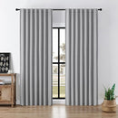 Joydeco Faux Linen Blackout Curtains for Bedroom,Light Grey Blackout Curtains 84 inches Long,100% Blackout Solid Thermal Insulated Window Drapes Luxury Decor for Living Room（W52xL84 Inch,Light Grey） by TinyTreasures Baby Boutique