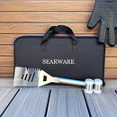 Barbecue Grill Tool Set - Stainless Steel - Strong Durable Design - Heat Resistant Glove & Bristle Free Grill Brush - Thermometer, Meat Injector, & Corn Skewers - Perfect For Smokers & Grills by GreenHaven Gardens