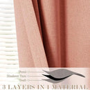 100" W x 84" L Faux Linen Room Divider Curtains, Full Blackout Pinch Pleated Drapes for Traverse Rod, Bedroom Divider Privacy Drapery with Hooks for Ceiling Track, 1 Panel, Orange by CozyNest Decor