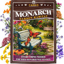 Monarch Butterfly Garden Kit with Milkweed Seeds–Perennial Flower Seeds to Plant Outside| 1/4 Pound Pure Bulk Wildflower Seeds | Garden Seeds for Attracting Pollinators | Seed Packets for Spring/Fall by TinyTreasures Baby Boutique