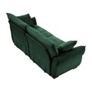 Modern Sofa & Pillows, Textured Cover, High Rebound Cushions by HouseOfZazla