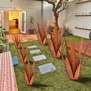 Metal Agave Plants, Tequila Rustic Sculpture, Metal Yard Art, Outdoor Lawn Ornaments Yard Stakes (Rusty- L) by CozyNest Decor