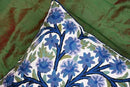 Blue Tree of Life Pillow Cover Indigo Plant Floral Pillowcase Needlepoint Botanical Flower Suzani Cushions Traditional Boho Modern Floral Cushion Wool Size - 18x18 by CozyNest Decor