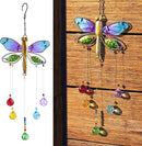 Dragonfly Hanging Crystal Suncatcher Ornament Window Garden Decor Rainbow Maker Prism Pendant by GreenHaven Gardens