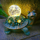 JOYBEE Garden Statues Turtle with Solar Lantern Outdoor Decor-Turtle Solar Figurines Lights Decorations for Patio Yard Lawn Ornaments-Gifts for Birthday Easter Housewarming by GreenHaven Gardens