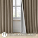 RAIN CITY 140 Inch Long Blackout Curtains 2 Panels Set,Linen Blend Pleated Look Hidden Tab Drapes with Hooks Easy Slide Privacy High Living Room Curtains for High Ceiling Long Window 50x140 by CozyNest Decor