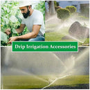 200 Pieces Drip Irrigation Fittings Kit for 1/4 Inch Tubing, 50 Straight Barbs, 50 Tees, 50 Elbows, 50 4-Way Couplings, Barbed Connectors with Plastic Box for Garden Lawn Drip, Sprinkler Systems,Black by GreenHaven Gardens