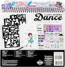 Fashion Angels I Just Wanna Dance Fashion Sketch Set, Create Dance-Themed Outfits with 35 Sketch Pages, 100+ Stickers & Stencils, Fun Craft Kit for Kids by TinyTreasures Baby Boutique