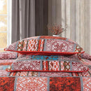 NEWLAKE Cotton Bedspread Quilt Sets-Reversible Patchwork Coverlet Set, Mediterranean Classic Bohemian Pattern,Queen Size by CozyNest Decor