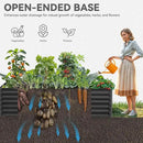 YITAHOME 96x48x24 in Galvanized Raised Garden Bed Kit, Large Metal Planter Box with Gloves, Safety Rubber & Support Rod, Outdoor Flower Bed for Plants Vegetables, Black by GreenHaven Gardens