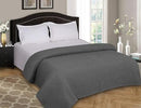 Elvana Home 100% Cotton Bed Blanket, Breathable Bed Blanket King Size, Cotton Thermal Blankets King, Perfect for Layering Any Bed for All Season, Charcoal Grey by CozyNest Decor