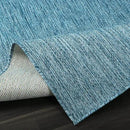 Washable Indoor Outdoor Rug Weather Resistant Carpet Modern Solid for Porch Deck Balcony Backyard Patio Rug 6x9 Aqua Blue by CozyNest Decor