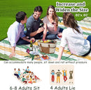 Extra Large Picnic Blanket Waterproof,80"x 80"Foldable Machine Washable Beach Blanket,Outdoor Blanket for 6-8 Adults,Suitable for Indoor Crawling,Park Beach,Camping,Hiking,Family Travel(Yellow) by TinyTreasures Baby Boutique